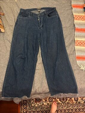 Kut from the Kloth Wide-Leg Dark Indigo Jeans